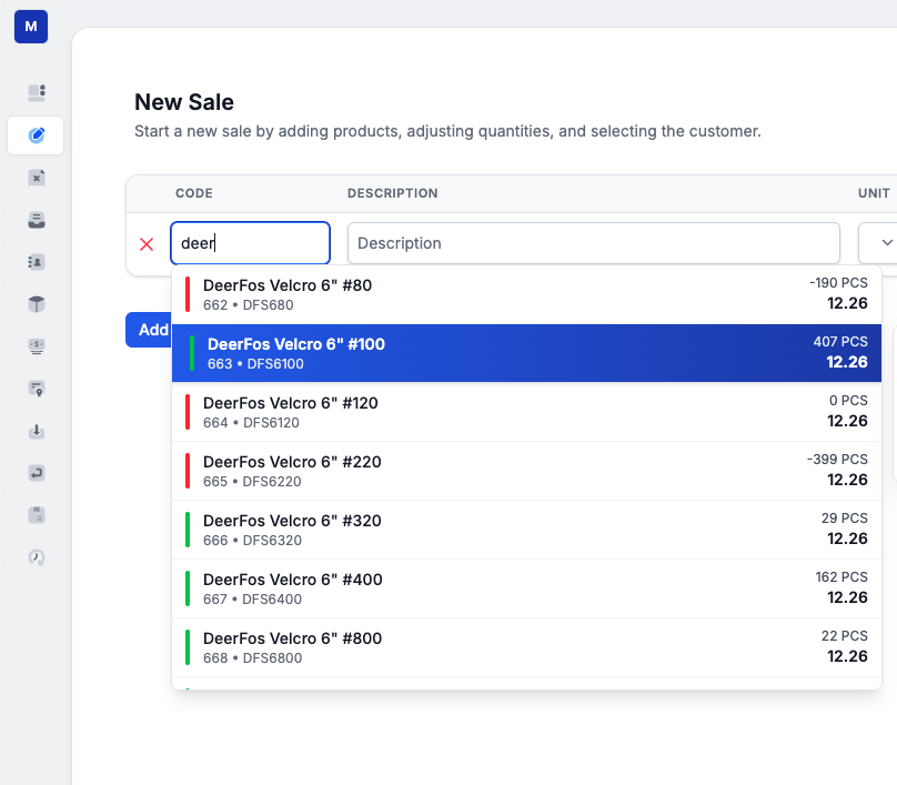 Seyls POS Interface
